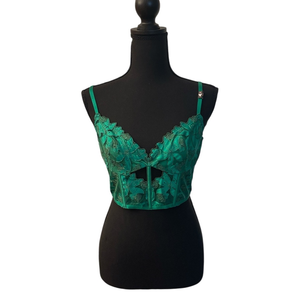 NWT Victoria’s Secret Very Sexy Ziggy Glam Embroidered Corset - Picture 4 of 8